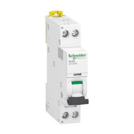 Schneider A9P71625 Circuit breaker 25A - iDT40K Acti9 - 4.5kA - C curve - 1P+N