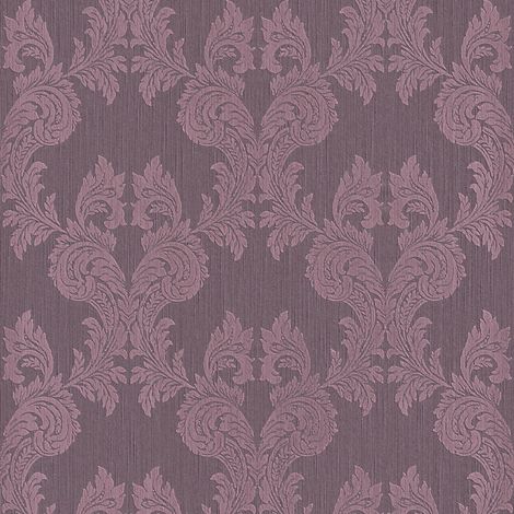 BRICOFLOR Papier peint baroque Tapisserie baroque Papier peint intissé Violet - 10,05 x 0,53 m (1/5)