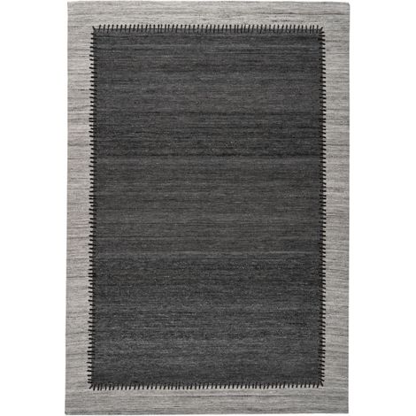 Tapis Imprimé à Poils Courts "Phoenix" Anthracite 80 x 150 cm (1/4)