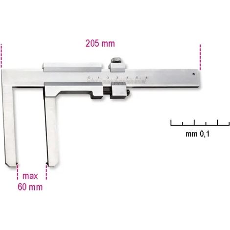 Pied à coulisse décimal Beta 1650fd - 60