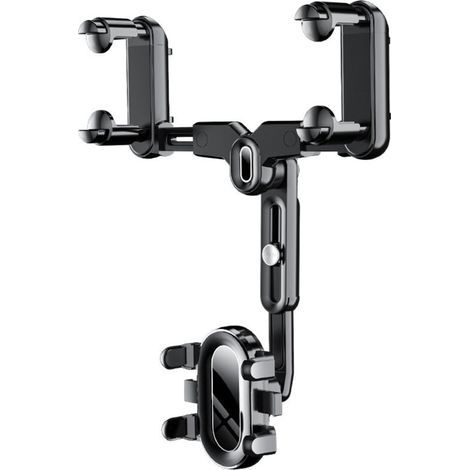 Support de téléphone de rétroviseur de voiture 360 Support de navigation rotatif pour auto (1/4)