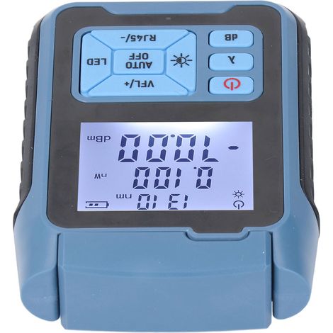 Wattmètre optique 5 mW, testeur de puissance à fibre optique haute précision, détecteur de lumière rouge multifonctionnel 850-1650 nm (1/5)
