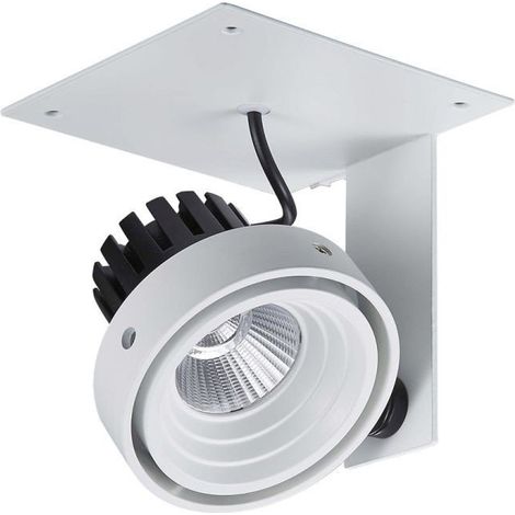 Faretto incasso Italux Patrizio bianco orientabile LED 12W 3000K (1/5)