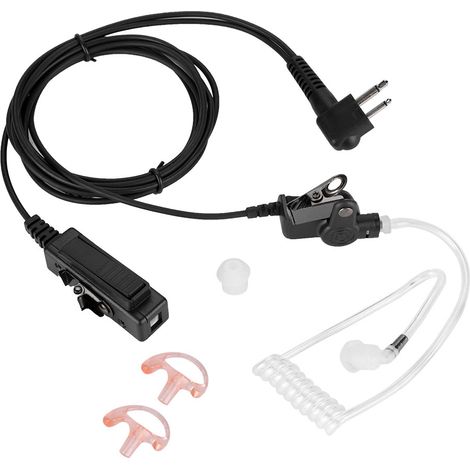 Micro-casque radio avec PTT pour talkie-walkie, conduit d'air confortable (1/5)