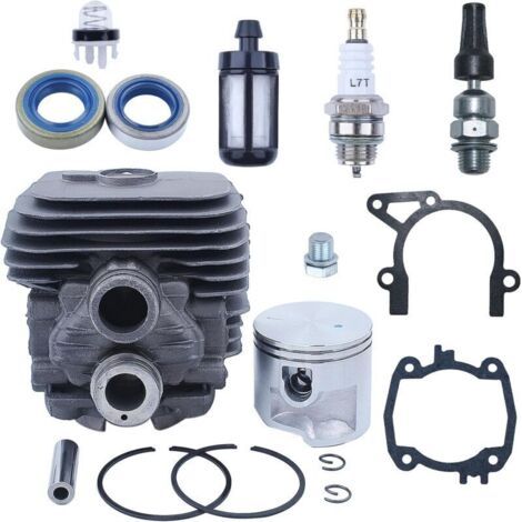 Cylindre piston pour tronçonneuse STIHL TS410 TS420, cylindre avec joint de piston bougie filtre à carburant kit d\'entretien 16 en 1, facile à installer (1/4)