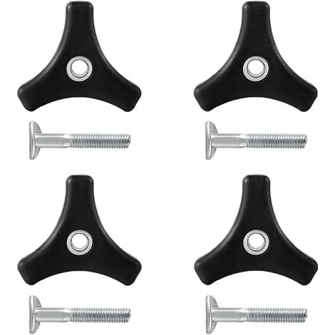 （5.4×4.7×4.7cm）4Pcs Lawn Mower Handle Knobs Nut Bolts, Universal Lawn Mower Handle Plastic Replacement Bolts for Lawn Mower Lawn Mower Accessories (1/4)