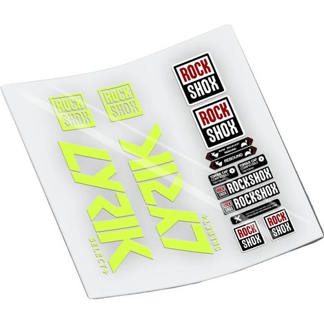 Pegatinas para tenedores, apariencia personalizable, alta durabilidad, amarillo fluorescente. (1/2)