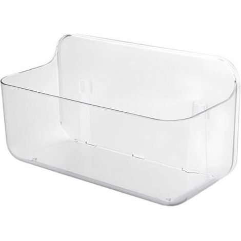 Etagere Douche, Plastique PET Transparent Etagère de Rangement de Douche, Étagère de Douche Sans Perçage, pour Salle de Bain et Cuisine, 281513cm (1/4)