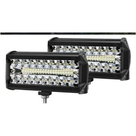 Feux de travail 400 W à 3 rangées de 7 pouces, projecteur long, pour voiture tout-terrain, pare-chocs avant ou toit