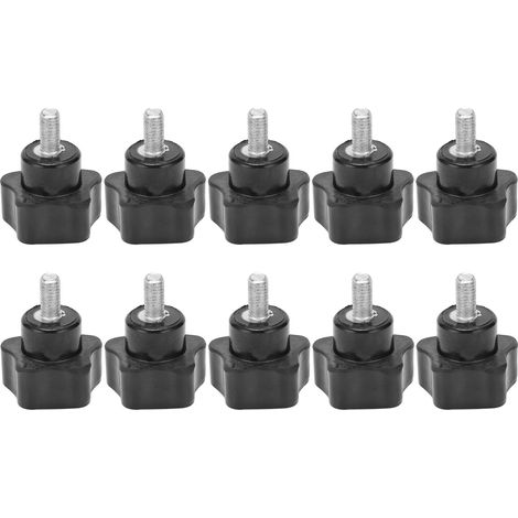 10 Stück M5x25x10 Spannmuttern mit Sterngriff für Drehmaschinenzubehör