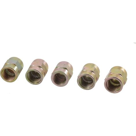 sourcing map 5 pièces Raccords hydrauliques à filetage femelle NPT 3/20,3 cm x extrémité plate – de