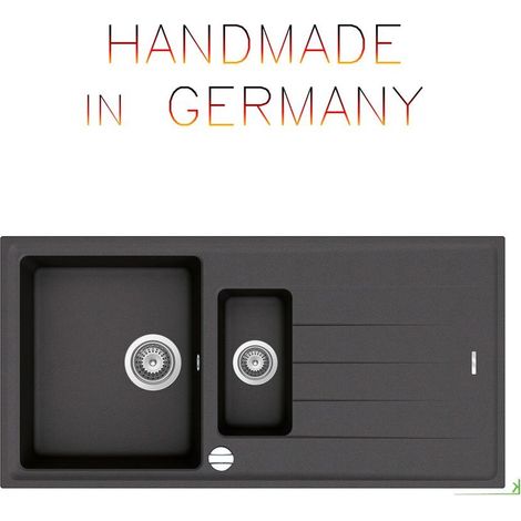 Granitspüle Victory S1000.40 - gray, ab 60er Unterschrank, 100 x 50 cm