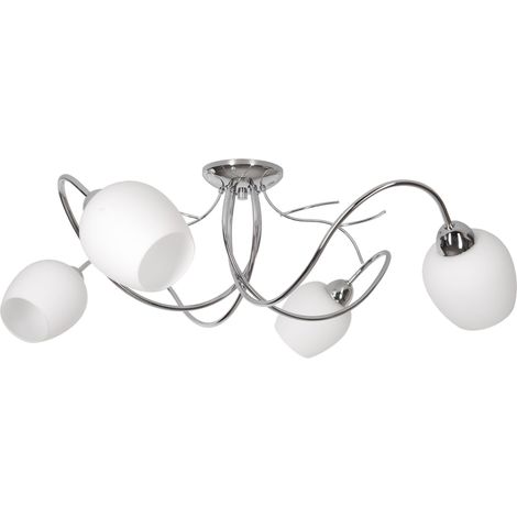 MODERNE HÄNGELAMPE KRONLEUCHTER DECKENLEUCHTE CHROM LED