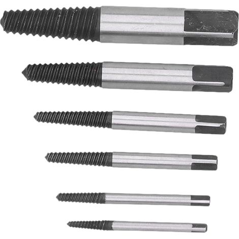 Set mit 6 abgebrochenen Schraubenausdrehern, robust, präzise, leicht und tragbar, praktisches Werkzeug zum Entfernen von Schrauben (1/5)