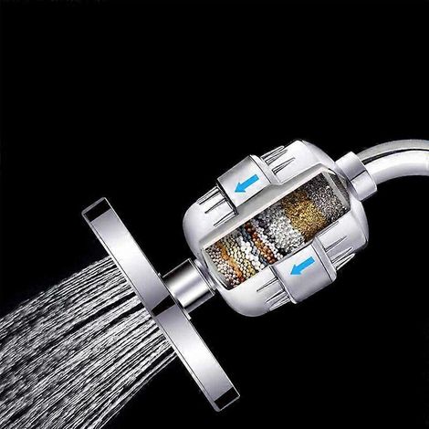 Filtre Douche Anti Calcaire 15 tapes Avec - Filtre de Douche Haut (1/5)