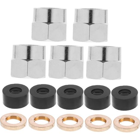 Écrou de tuyau gaz G1/2, raccord gaz, capuchon évasé, 5 kits (1/5)