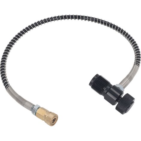Adaptateur remplissage rapide filetage G5/8 tuyau raccord station gonflage pièce pneumatique haute pression pour bouteille CO HPA CO2 6.8L (1/5)