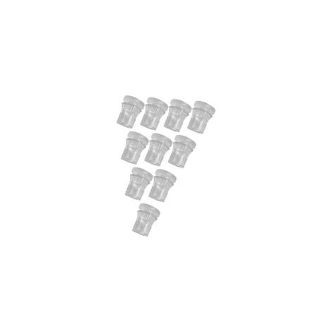 Lot de 10 Entretoises Transparentes Invisibles pour Fixation Murale, Support Publicitaire Intérieur/Extérieur, Vis de Fixation pour Panneaux, Magasin, Bureau, Entreprise, 1.4 Cm X 1.4 Cm