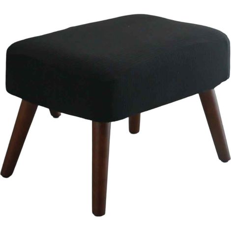 Housse Repose-Pieds - Jacquard Élastique - Pour Ottomanes Et Tabourets - 40x50 cm - Lavable (1/5)