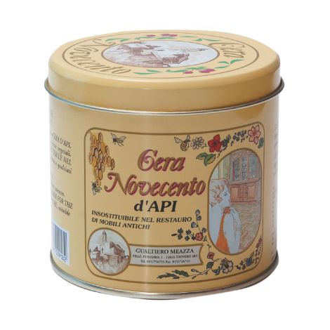 Novecento pate de cire d'abeille 500 ml colorant transparent neutre pour nourrir le bois les meubles en bois massif et la restauration