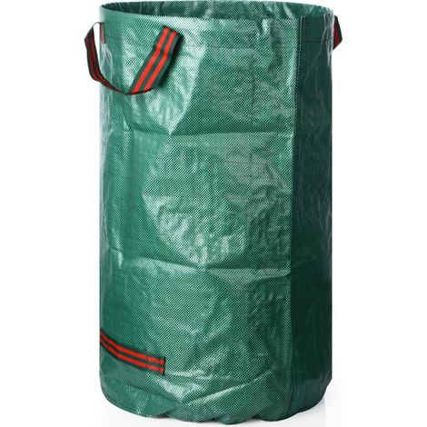 Sac pour jardin et déchets végétaux 45x76 cm vert militaire - Lot de 50 sacs robustes pour feuilles, fleurs, branches et déchets divers (1/5)