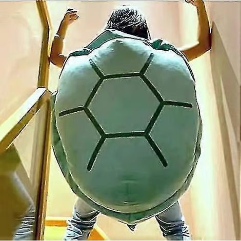 Coussins en forme de carapace de tortue portables, costume en peluche pondéré géant en forme de carapace de tortue, cadeau d'anniversaire 60cm (1/5)