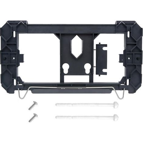 Cadre de fixation Compatible avec Geberit Twinline, avec Vis, Tiges de Poussée et Levier de Coupure, Noir