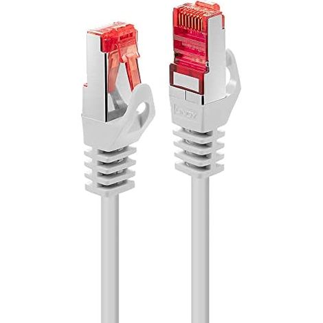 LINDY 47384 RJ45 Netzwerkkabel, Patchkabel CAT 6 S/FTP 2.00 m Weiß 1 St. (1/2)