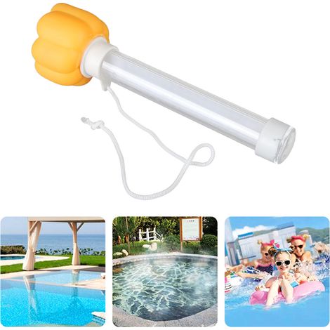 Schwimmendes Thermometer für Schwimmbad, Spa in Form von Tieren und Früchten, Planschbecken, Kinderbecken, Baby-Wasserthermometer, gelber Pfeffer. (1/5)