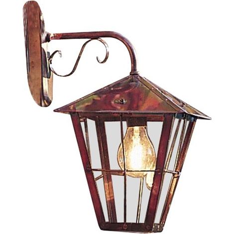 Konstsmide Fenix Applique d'extérieur classique lanterne vers le bas cuivre, IP23 (1/3)