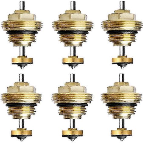 Collecteur de chauffage, vanne thermostatique, noyau, goupille de retour M30 x 1,5, lot de 6 (1/4)