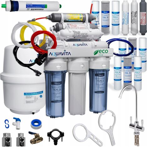 Osmoseur domestique 8 étapes de filtration RO8 AQUA VITA BIO GRD + 3 jeux de cartouches (12 pièces)