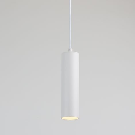 Plafonnier minimaliste aluminium blanc  GU10 Ø20 cm