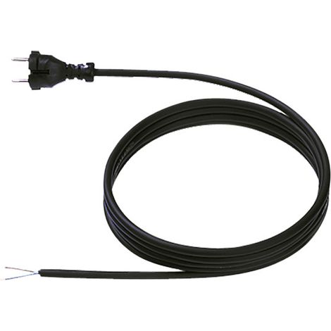 BACHMANN Cavo di alimentazione H07RN-F 2x1.00 5,0m nero 24G/AEH, 246.186