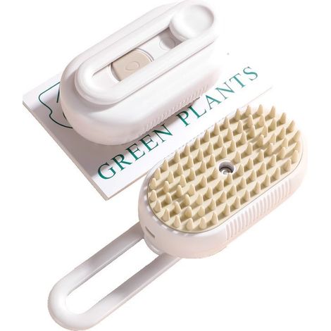 Brosse vapeur rechargeable 3 en 1 pour chats et chiens — Épilation douce, nettoyage en profondeur, massage relaxant et ramassage des poils-AquaForge (1/4)