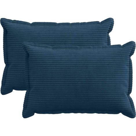 Funda de almohada 2 uds. HOUTEN Azul marino 40 x 60 cm pana vidaXL