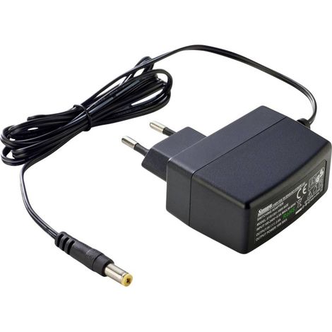 Dehner Elektronik SYS 1381N-1212-W2E Euro (Europe 2.5x5.5x11-S) 2wc 1.4m Alimentatore da tavolo e a spina AC/DC 12 V/DC