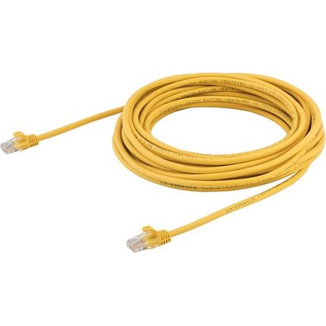 StarTech.com Cable de Network de 10m Yellow Cat5e Ethernet RJ45 without Clips (1/3)