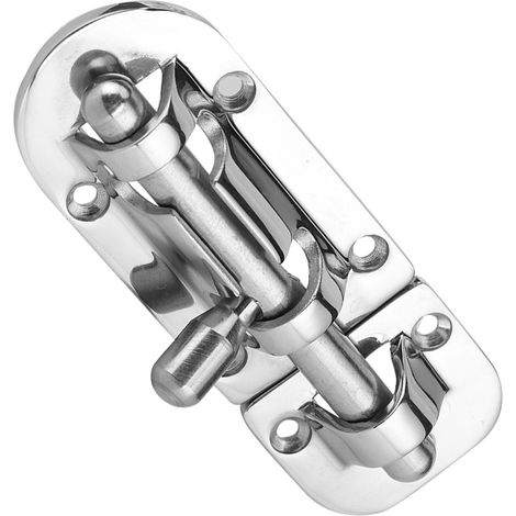 Verrou à barillet en acier inoxydable pour porte de cabine de bateau, loquet de trappe, quincaillerie marine, 110 x 38 mm (1/5)