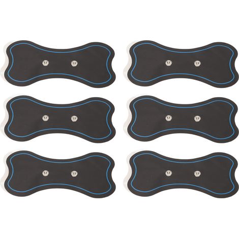 6 patches de massage cervical, électrodes adhésives remplaçables pour appareil de cou, auto-adhésif, basse impédance, lot de 6 pastilles pour tensiothérapie (1/5)