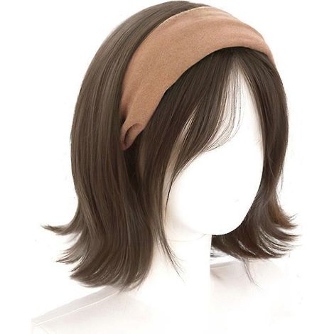 Perruque courte intégrée avec bandeau, compatible avec extensions de cheveux, demi-perruque (1/5)