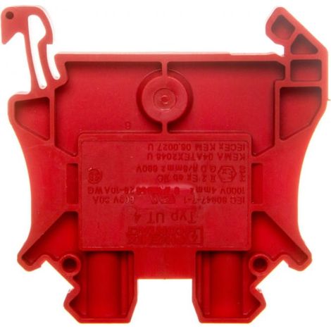 Conector pasante 0,14-6 mm2 rojo UT 4 RD 3045127
