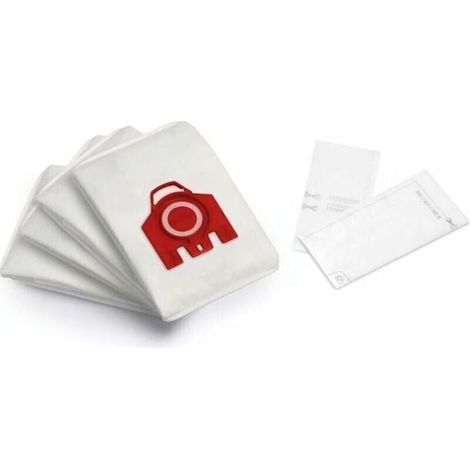 Miele 9917710 HyClean 3D Efficiency FJM Vacuum Cleaner Bags, for Miele Bagged Vacuum Cleaners, Box of 4 Bags H345 (1/5)
