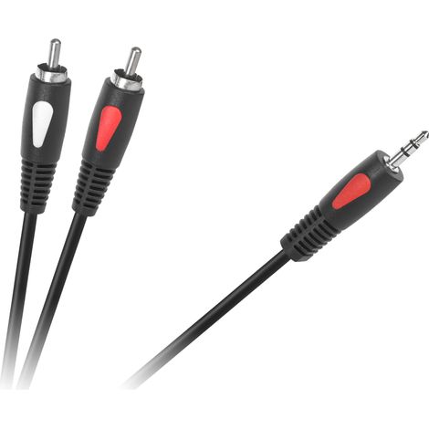 Cavo audio minijack cinch 1,8 m Jack 3,5 mm-2RCA Cabletech Eco-Line