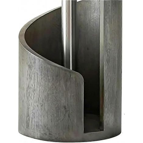 Mountain porte essuie tout plan de travail avec bois rond base et iron support stand pour cuisine roll organize E (1/5)