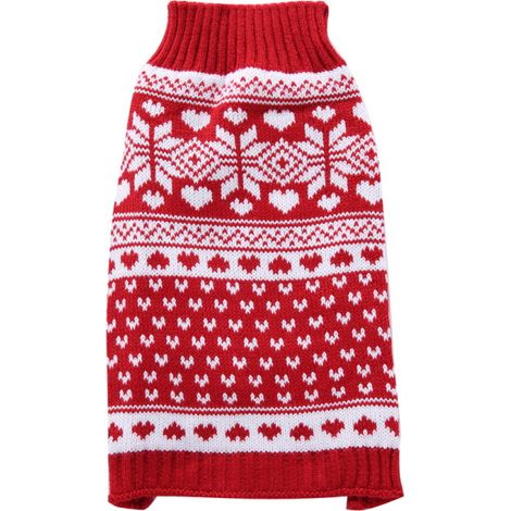Pull-over Chien - Tricot Noël Pour Chiots Et Petits Chiens - Col Rond Élastique - Taille S (3-5 kg) - 1 Pièce (1/5)
