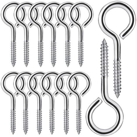 Lot de 20 Pitons à Vis M5 Acier Inoxydable 304 Ø65mm - Boulons à Œillet Rond pour Accrocher et Fixer (1/4)
