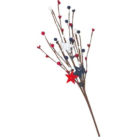 Weihnachtsschmuck aus künstlichen Sternzweigen (1/2)