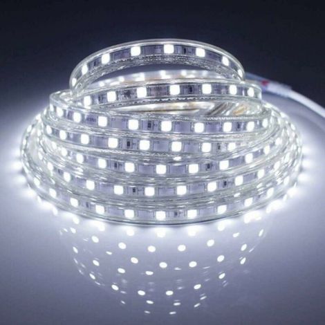 Kit complet ruban led 10 mètres,étanche IP68,blanc froid 6000°K,SMD5050,intérieur et extérieur (1/4)