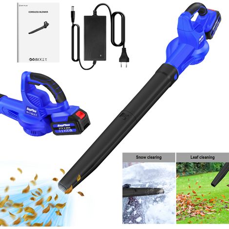 POWERFUL 4000W ÉLECTRIQUE DE JARDIN SOUFFLEUR DE FEUILLES SANS FIL ASPIRATEUR D'HERBE + BATTERIE